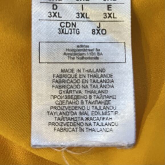 Adidas Aeroready Yellow Gold Long Sleeve XXXL Practice Jersey - Picture 9 of 11